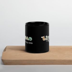 Thyme is On My Side Black Glossy Mug