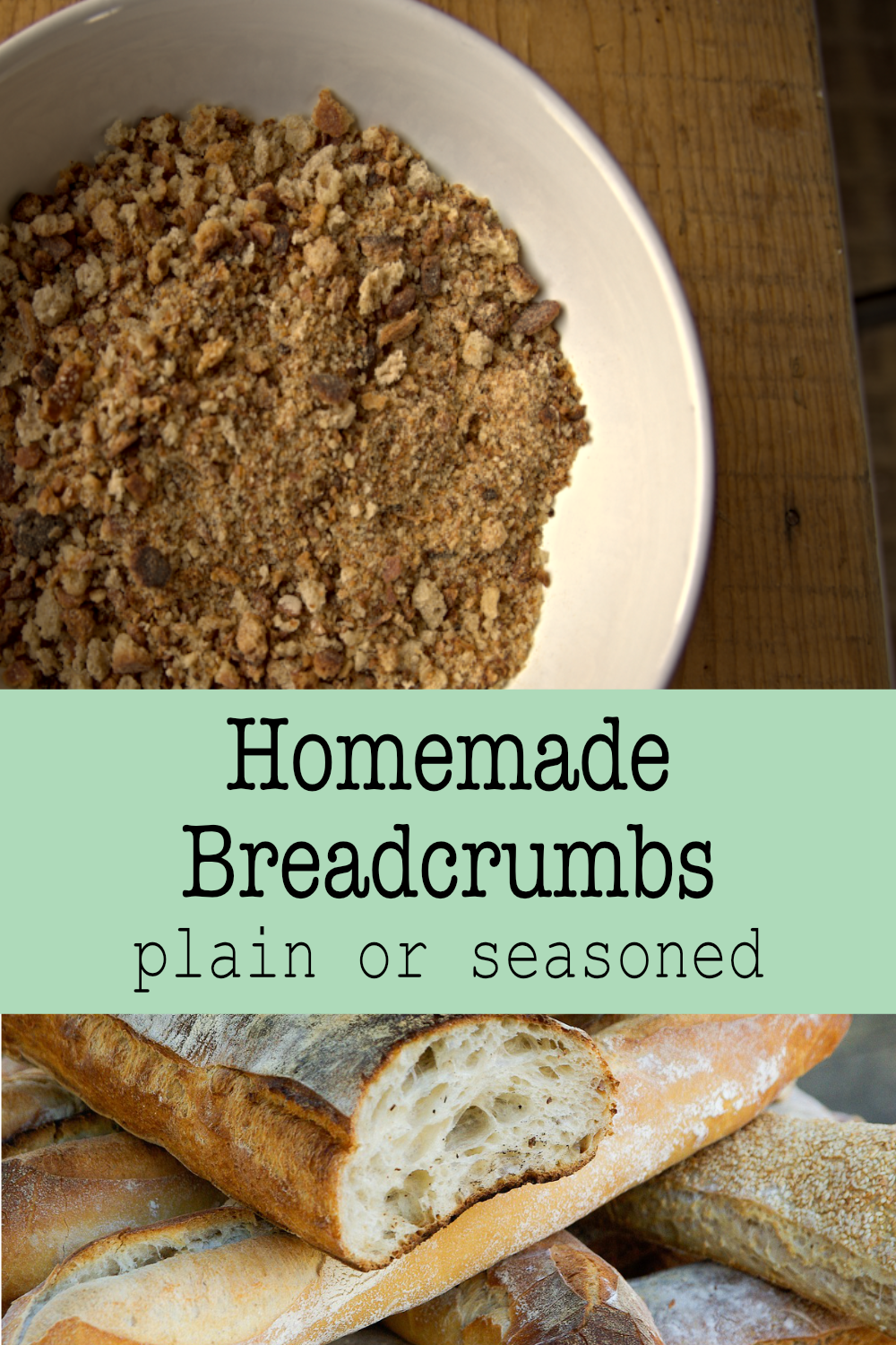 How to Make Breadcrumbs Plain & Seasoned Golden Thyme Homestead