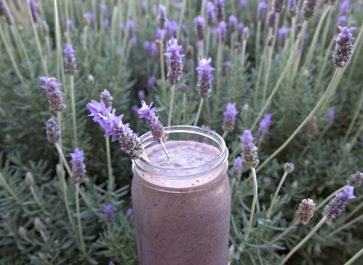 lavender healthy smoothie