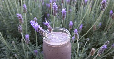 lavender healthy smoothie
