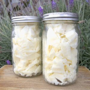 finished tallow in jars