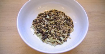 homemade pickling spices in a bowl