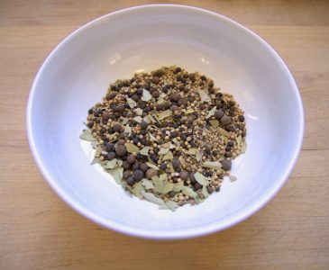 homemade pickling spices in a bowl