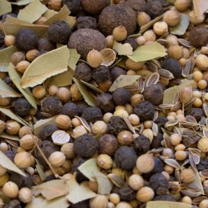 close up of homemade pickling spices