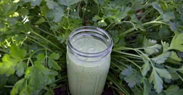 tropical parsley healthy smoothie