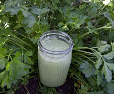tropical parsley healthy smoothie